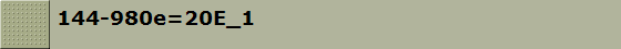 144-980e=20E_1
